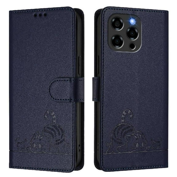 Flip case for GANGXUN Doogee Note 58 Wallet Case with Kickstand, Card Slots, RFID Block, Cat Design