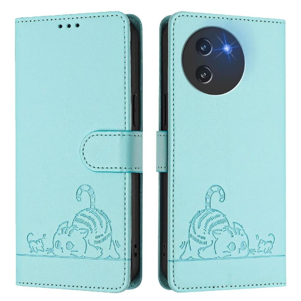 Cover Pelle PU GOGME Cover Per Doogee N55, Custodia Portafoglio In Pelle Premium Con Chiusura Magnetica, Portacarte, Supporto E Cinturino - Marrone Custodia Con Scomparti Carte
