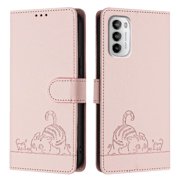Flip case for GANGXUN Motorola MOTO G 5G 2022 Wallet Case with Kickstand, Card Slots, RFID Block, Cat Design