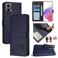 thumbnail image 1 of Flip case for GANGXUN Motorola Moto G34 5G Wallet Case with Kickstand, Card Slots, RFID Block, Cat Design, 1 of 5