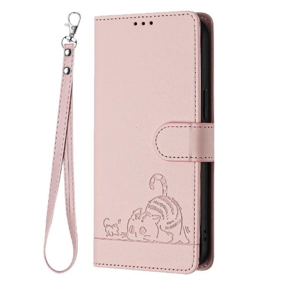 Flip case for GANGXUN Samsung Galaxy S24 Ultra Wallet Case with Kickstand, Card Slots, RFID Block, Cat Design