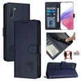 thumbnail image 1 of Flip case for GANGXUN Samsung Galaxy note 10 Wallet Case with Kickstand, Card Slots, RFID Block, Cat Design, 1 of 5