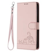 Flip case for GANGXUN iPhone 13 Wallet Case with Kickstand, Card Slots, RFID Block, Cat Design