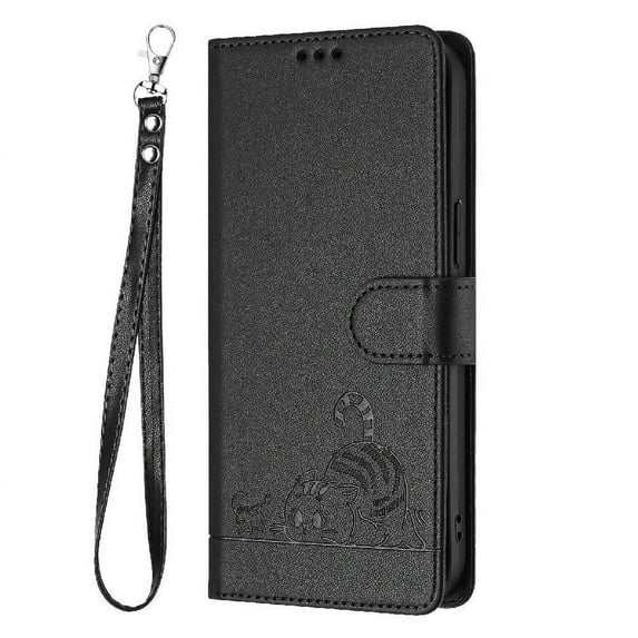Flip case for GANGXUN iPhone 13 Wallet Case with Kickstand, Card Slots, RFID Block, Cat Design