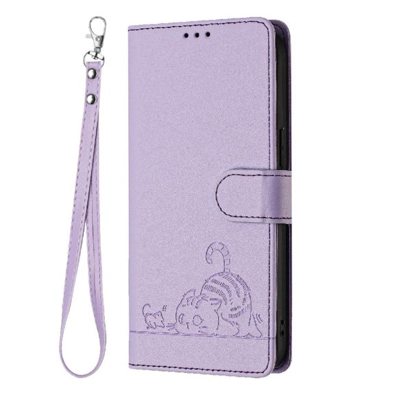 Flip case for GANGXUN iPhone 6S Plus Wallet Case with Kickstand, Card Slots, RFID Block, Cat Design