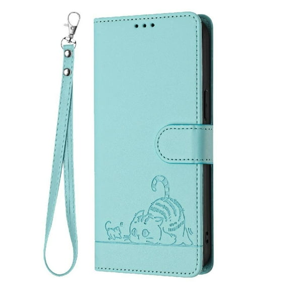 Flip case for GANGXUN iPhone 8/7/6 Wallet Case with Kickstand, Card Slots, RFID Block, Cat Design