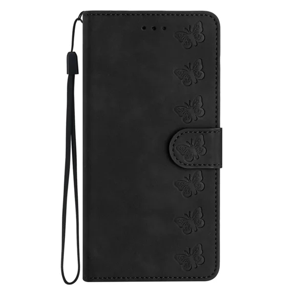 Flip cover suitable for Redmi note 10 pro phone case wallet, butterfly embossed PU leather shell protection bumper card clip magnetic folding phone case