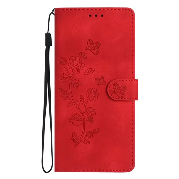 Flip cover suitable for Redmi note 8T phone case wallet, flower PU leather shell protection bumper card clip magnetic phone case