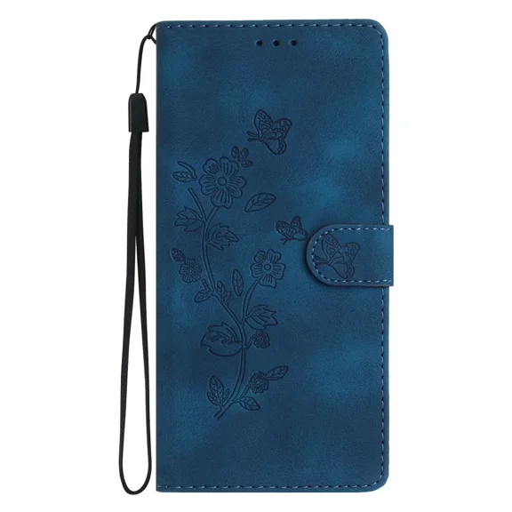 Flip cover suitable for Redmi note 9 5G phone case wallet, flower PU leather shell protection bumper card clip magnetic phone case