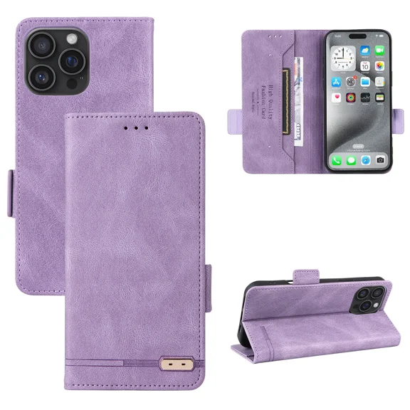 Flip phone case suitable for Redmi K60 Pro magnetic wallet card holder, with buckle bracket cover
