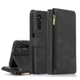 thumbnail image 1 of Flip phone protective leather case suitable for iPhone X/XS phone case multifunctional zipper protective case, 1 of 5