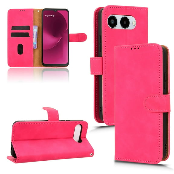 Flip wallet phone leather case suitable for T-Mobile Revvl 8 7 6 Pro