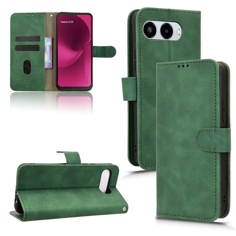 Flip wallet phone leather case suitable for T-Mobile Revvl 8 7 6 Pro