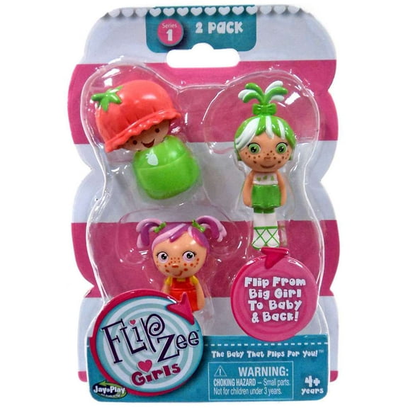 FlipZee! Series 1 Zweet Pea & Zana Strawberry Mini Figure 2-Pack