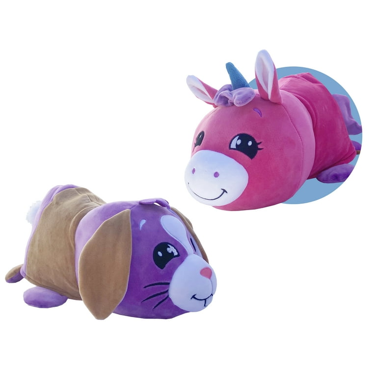 FlipaZoo Mushmillows 15in Plush Bunny to Unicorn Reversible