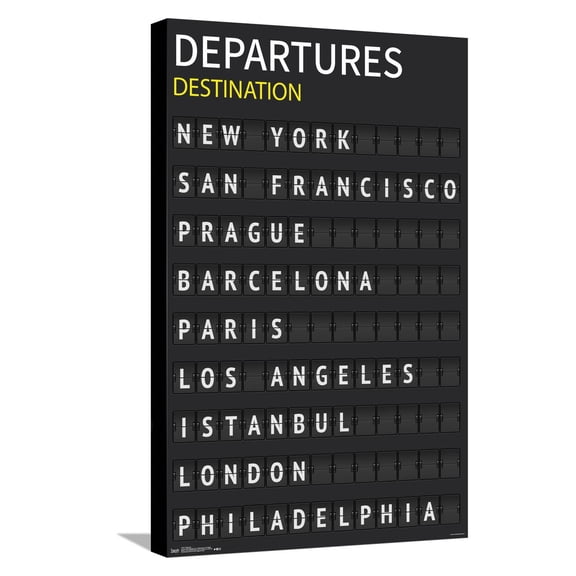 Flipboard - Destination Canvas Wall Poster, 14.725" x 22.375"