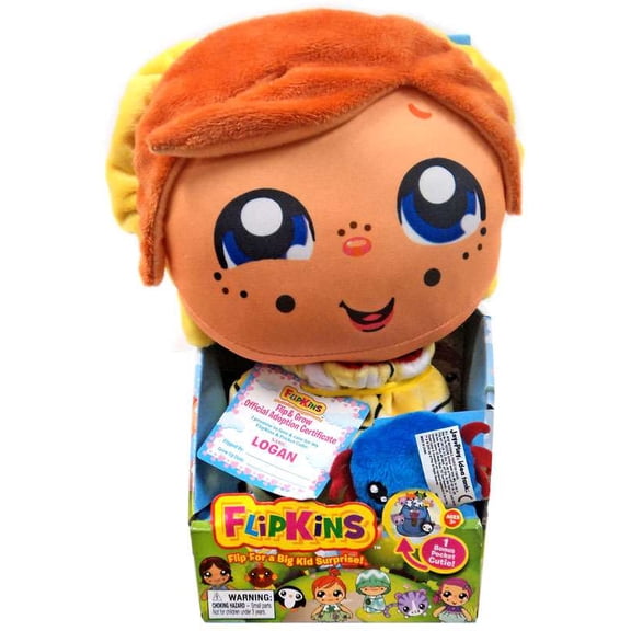Flipkins Pocket Cuties Logan Plush Doll