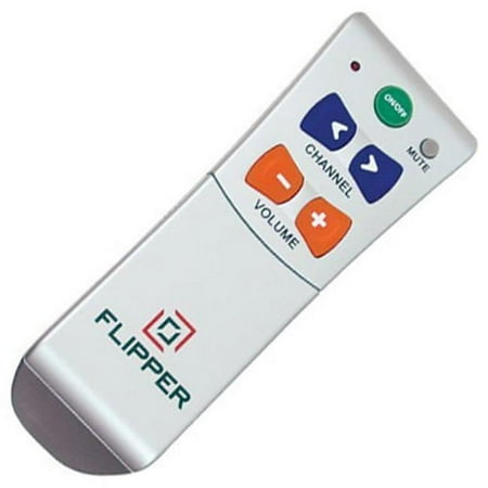 Flipper Remote - Universal Easy to Use Large Button Remote for Seniors and Partially Sighted Users - White