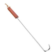 Flipper Turning Hook Stainless Steel Meat Turner Hook Flipper Meat Hook for Grilling, Flipping and Turning Vegetables and Meats, Grill and Smoker Accessories