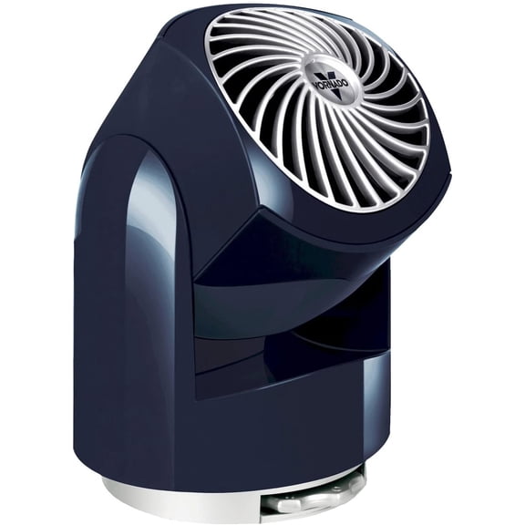 Flippi V6 Compact Air Circulator Fan, Quiet Portable Travel Fan for Desk or Bedroom, Adjustable Head, 2 Speeds, Midnight