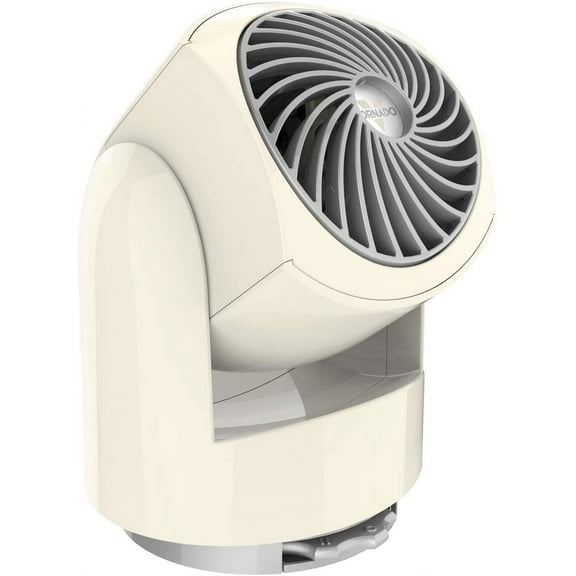 Flippi V6 Compct Circultor Fn, Quiet Portble Trvel Fn for Office or Bedroom, djustble Hed, 2 Speeds, Vintge White