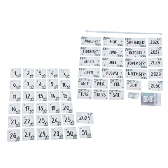 Flipping Calendar For Classroom Includes Holder 54 Date Cards Adjustable Rings