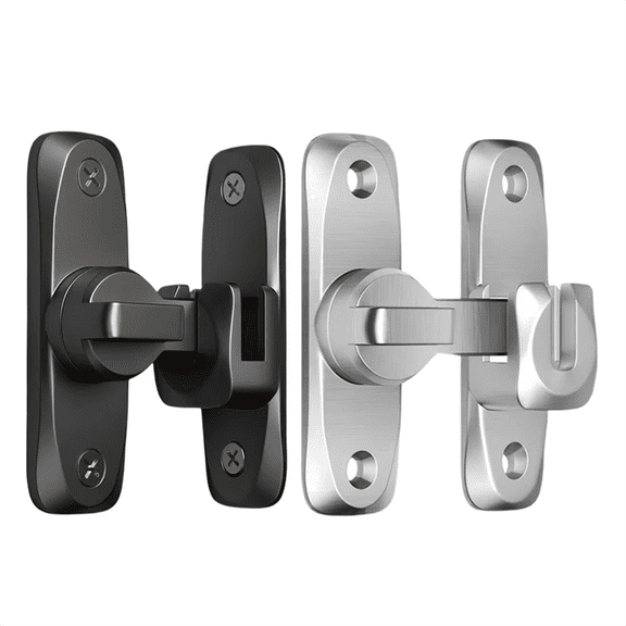 Flipping Latch Door Lock Aluminum Alloy Heavy Duty Flipping Door Latch Anti-Theft Hardware 90/180 Swing Door Latch