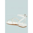 thumbnail image 1 of Flippity Studded Ankle Strap Flat Sandals, 1 of 11