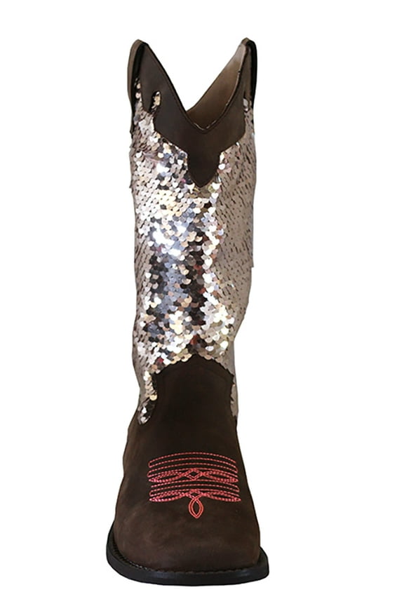 Flippy Sequin Cowgirl Boots