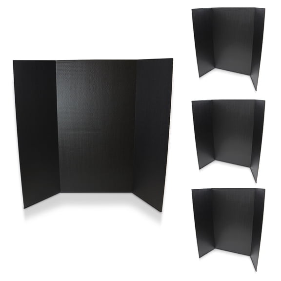 Flipside Products 1-Ply Project Board, 36"x48", Black, 4 Pack