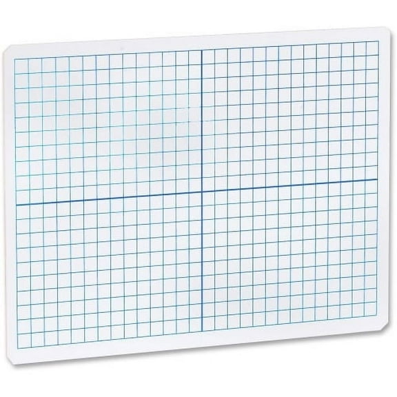 Flipside 11000 - Dual Sided Dry White Erase Board With 1 CM XY Axis Grid - 9 X 12 - Case Of 24