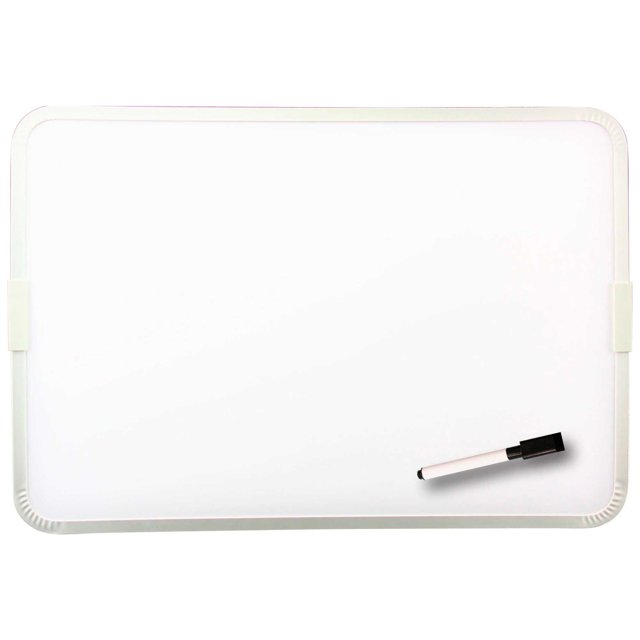 Flipside 2Sided Dry Erase Board with Marker, 12 x 171/2