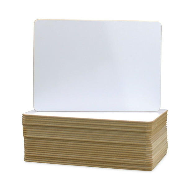 Dry Erase Board, 9 x 6, White Surface, 24/Pack