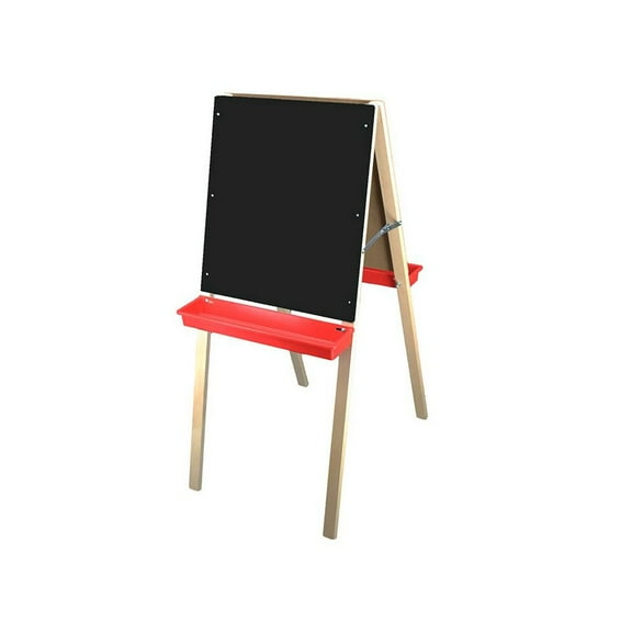 Child'S Double Easel - Black Chalk, White Markerboard
