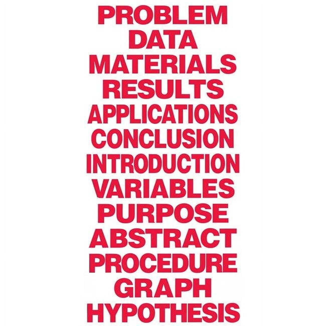 Flipside FLP51114-12 Project Board Titles, Red - 12 Each