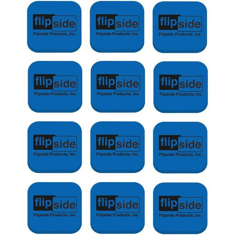 Flipside Magnetic Whiteboard Student Erasers - Blue - Square - EVA Foam - 2 Flipside Magnetic Whiteboard Student Erasers - Blue - Square - EVA Foam - 2