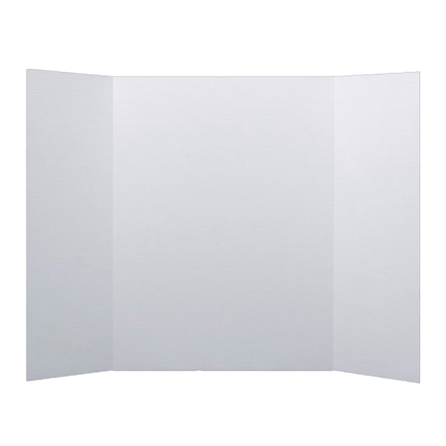 White Corrugated Tri-Fold Presentation Board, 48" x 36", Set of 10