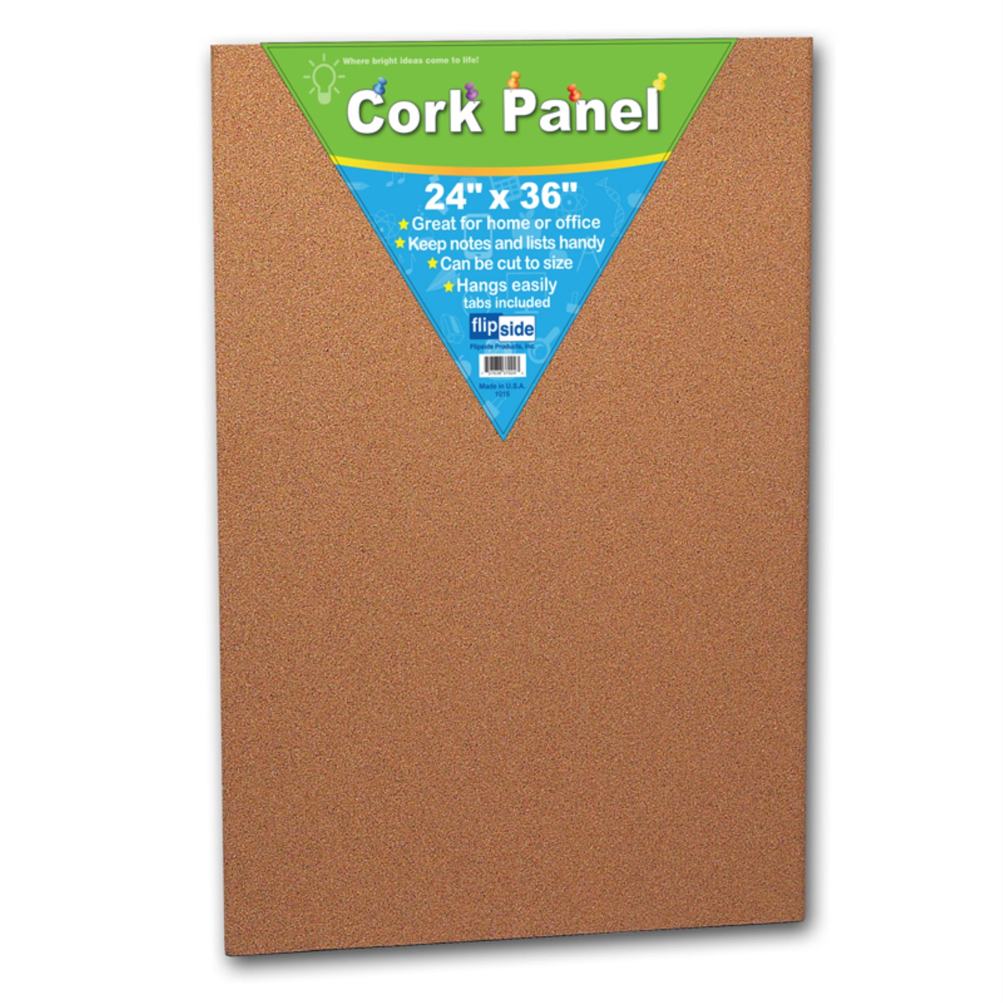 Natural Cork 24" x 36" Self-Healing Bulletin Board