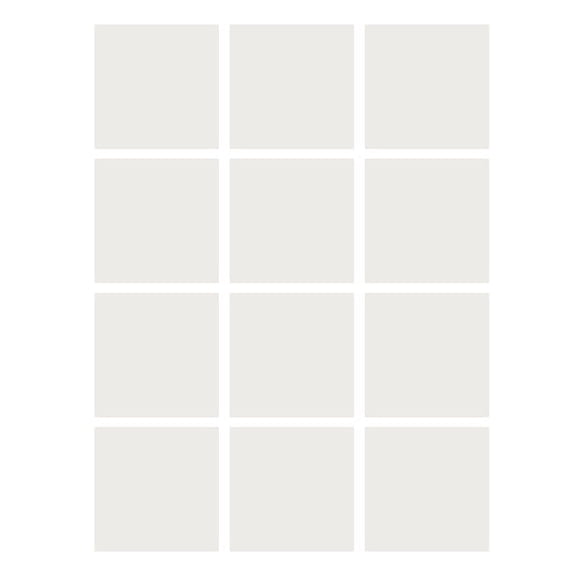 Flipside Products Dry Erase Stickables with Dry Erase Marker, White, 4" x 4", 12 Per Pack, 2 Packs