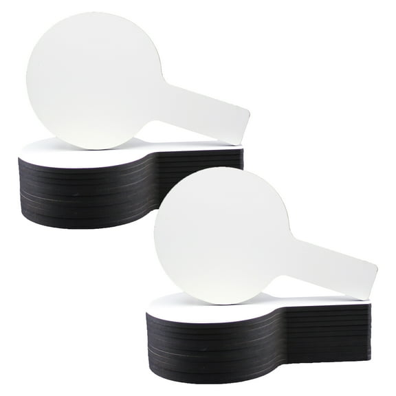 Flipside Products Mini Dry Erase Answer Paddles, 5" x 9", 12 Per Pack, 2 Packs