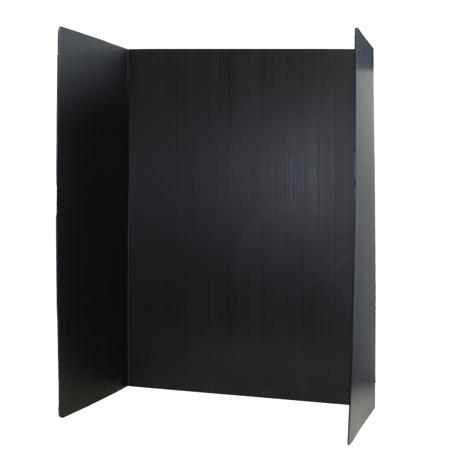 Flipside Products Premium Corrugated Plastic Project Board Black, 36 x 48, Pack of 10