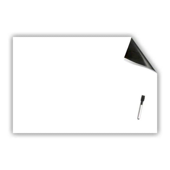 Flipside Products Repositionable Whiteboard Stickable with Dry Erase Marker, 24" x 36"