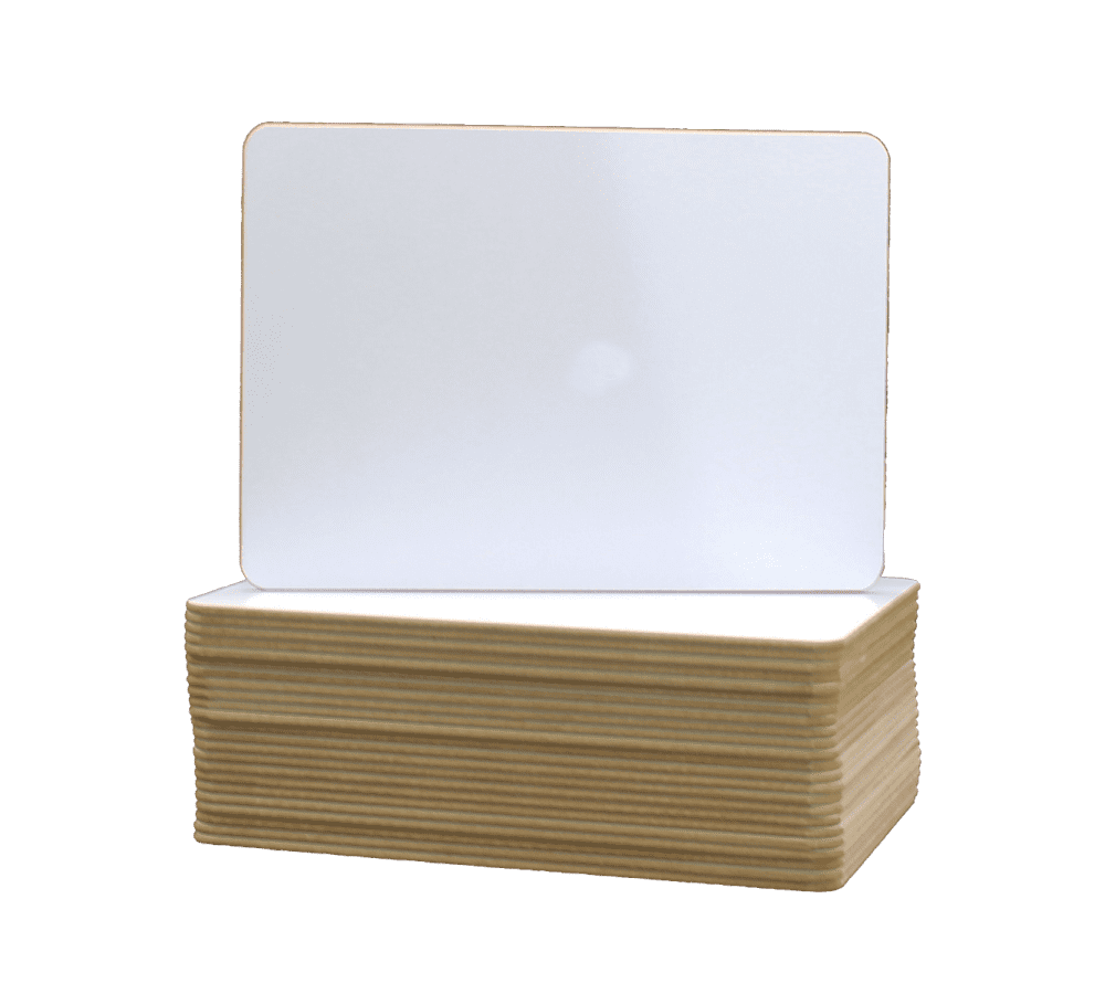 9.5 x 12 Dry Erase Board Retail Class Pack of 24