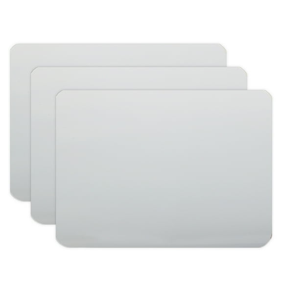 Flipside Products Two-Sided Dry Erase Board, 6" x 9", Pack of 3