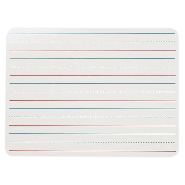 Flipside Products TwoSided Dry Erase Board, Plain/Ruled, 9" x 12