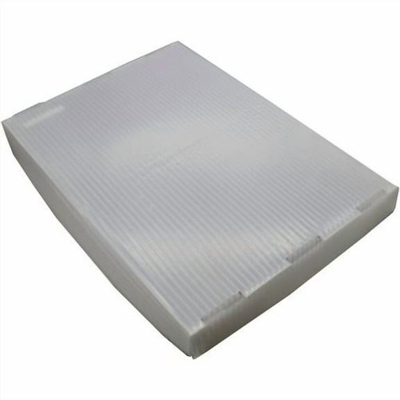 Flipside Translucent Plastic Storage Postal Tote Lid - 4 Pack - External Dimensions: 14" Width x 1.3" Depth x 19" Height - Lid Closure - Plastic - Translucent - 4 / Pack | Bundle of 2 Packs