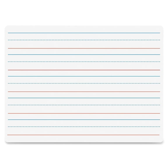 Flipside Two-Sided Lined Dry Erase Board - Single Board, 9" x 12"