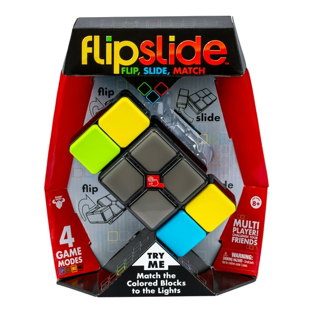 Flipslide, 4 Game Modes, Family Friendly, Multi Player, Puzzle Cube, Moose Games, Ages 8+