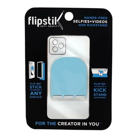 Flipstik Defy Gravity Cell Phone Stick & Stand Featured in Shark Tank -Maya Blue