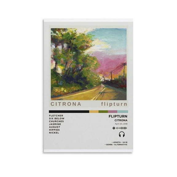 Flipturn - Citrona (1) Canvas Poster Bedroom Decoration Landscape Office Valentine's Birthday Gift